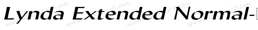 Lynda Extended Normal字体转换